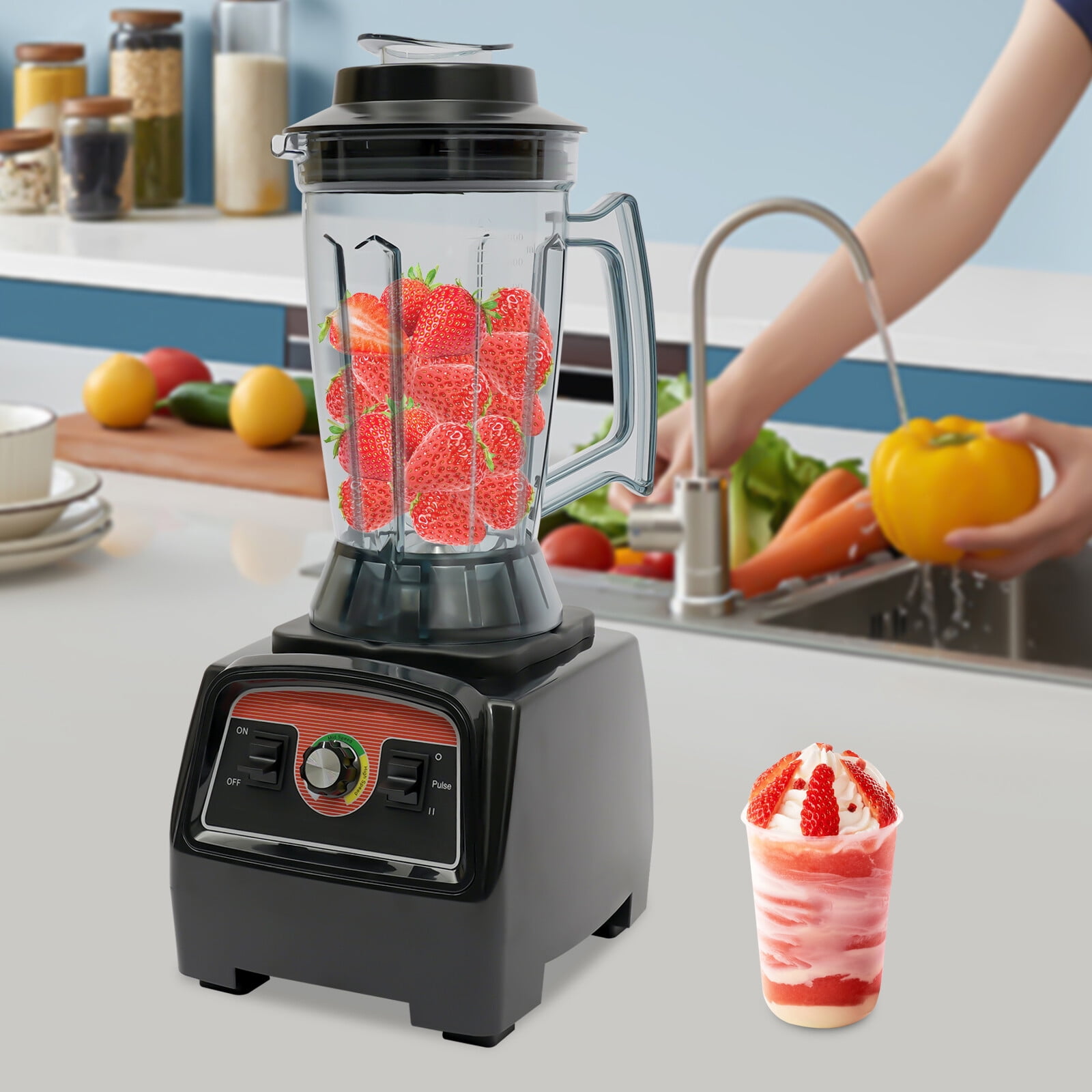 Preethi Eco Plus Kitchen Mixer Grinder - Dry Spice Grinding, 3