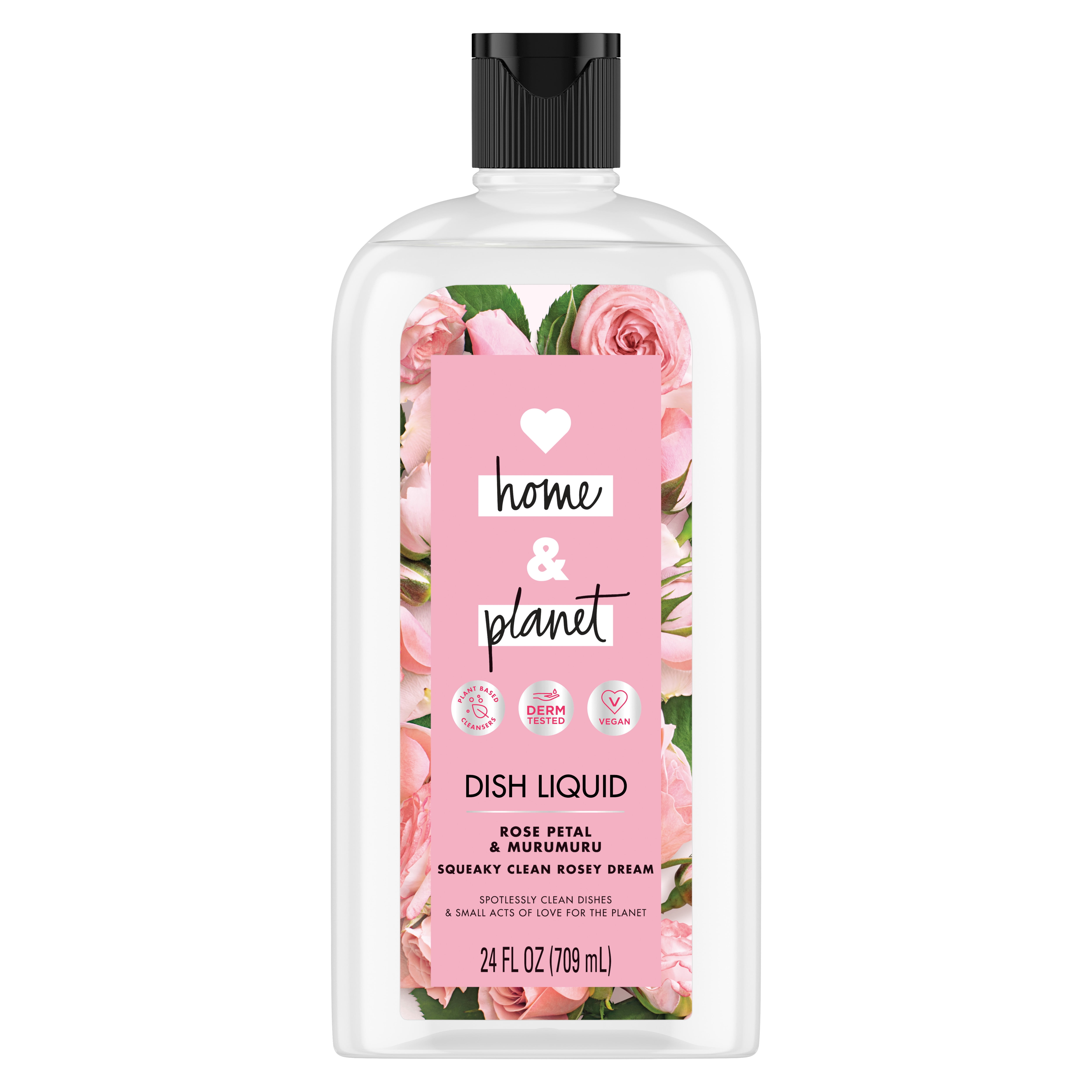 Love Home & Dish Soap Rose Petal & Murumuru 24 Ounce