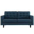 thumbnail image 1 of Modway Empress Mid-Century Modern Upholstered Fabric Loveseat In Azure, 1 of 5
