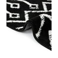 thumbnail image 2 of Unique Loom Moroccan Trellis Collection Area Rug - Mamounia (10' Square Black/Ivory), 2 of 5