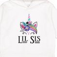thumbnail image 3 of Inktastic Little Sister Unicorn Lil Sis Toddler Hoodie, 3 of 4