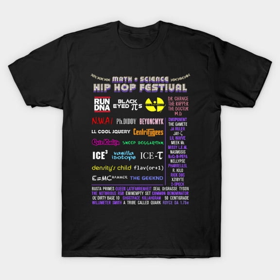 Math And Science Hip Hop Festival Funny Teacher Geek Humor T Shirt up to 5XL
