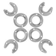 thumbnail image 3 of LOLIPPYY 4 Sets Stainless Steel Closet Pole Sockets Closet Rod End Supports Flange Rod Holder For Wardrobe Bracket Shower Curtain Pole Flange Socket Kit, 3 of 7