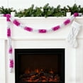 thumbnail image 6 of Christmas Tinsel Garland 7.5 Ft Shiny Hanging Metallic Twist Garland for Home Tree Door Mantle Stair Indoor Outdoor Holiday Xmas Party Decor (Hot Pink), 6 of 6