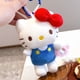 thumbnail image 1 of hello Cartoon Red Glasses Apron Keychain Plush Toy Backpack Doll Plush Keychain for Women Style 36, 1 of 1