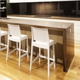 thumbnail image 4 of 38.5" White Solid Patio Counter Stool, 4 of 8