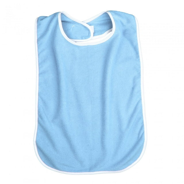 Babero para adultos jinwen Ajustable Lavable Resistente a las manchas Azul claro