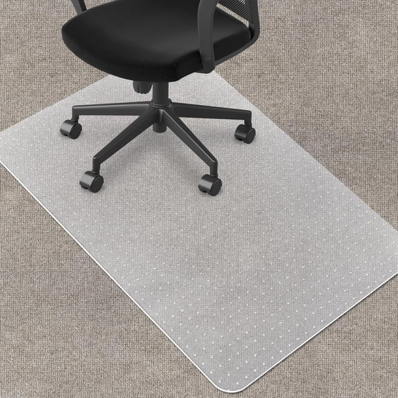 Chair Mat for Carpeted Floor,48''×36'' PVC Carpet Protector for Low Pile Carpets Heavy Duty Effective Grip Anti-Slip,Won't Crack,Easy to Clean for Office and Home