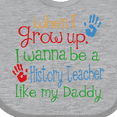 thumbnail image 4 of Inktastic History Teacher Like Daddy Boys or Girls Baby Bib, 4 of 4