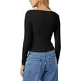 thumbnail image 3 of Bliwov Womens Basic Fall-Winter Long Sleeve Tops Going Out Crop Shirts Boat Neck Slim Fitted Outfits Y2k Trendy Tees 2024, 3 of 6