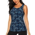 thumbnail image 1 of Balery Hawaiian Style Camiseta sin mangas estampada ligera para mujer, tops de entrenamiento sin mangas, camisetas de yoga transpirables de secado rápido.-X-Large, 1 of 7