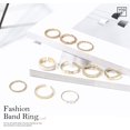 thumbnail image 5 of Boho Knuckle Ring Sets Gold Stackable Finger Rings Pearl Midi Size Joint Knuckle Ring Sets for Women and Girls 10 Pieces, 5 of 5