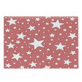 thumbnail image 1 of Coral Cutting Board, Big and Small Star Burst Youthful Energetic Celebration Design, Decorative Tempered Glass Cutting and Serving Board, Large Size, Coral Red White, by Ambesonne, 1 of 1