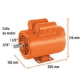thumbnail image 3 of Motor eléctrico monofásico de 2 HP, alta velocidad, Truper TRUPER  MOE-2A, 3 of 4
