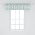 thumbnail image 2 of Ambesonne Fleur De Lis Valance Pack of 2, Vintage Grungy Pattern, 54"X12", Pale Blue and Cream, 2 of 3