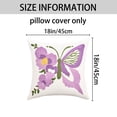 thumbnail image 6 of Unique Bargains Square Throw Pillow Covers Pack of 2 Multicolor Pattern 5 18" x 18", 6 of 6