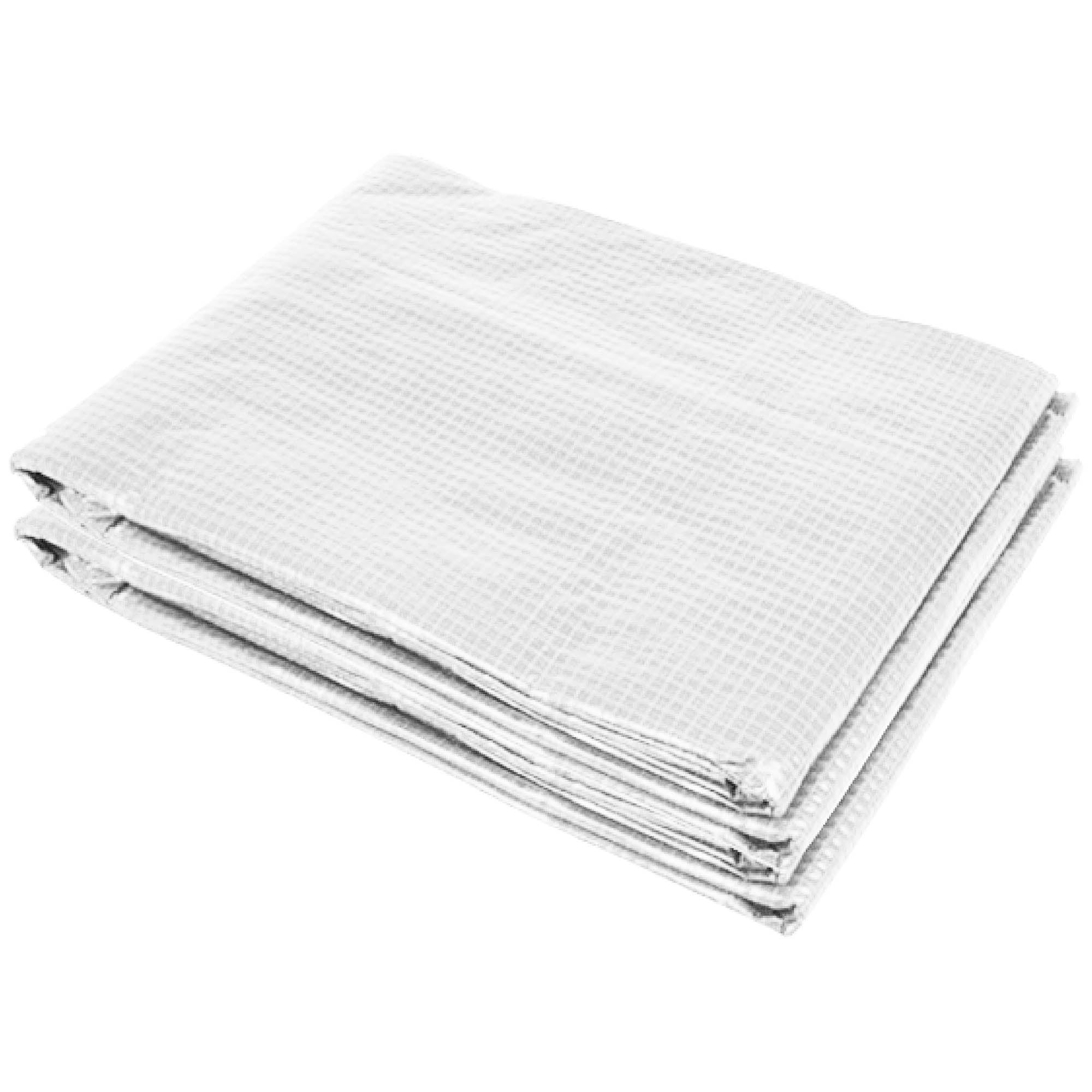 Outsunny 10 x 7 x 7FT Replacement Greenhouse Cover w/ Windows, White