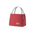 thumbnail image 1 of Soidarity Bolsa de almacenamiento para almuerzo de Camping de tela Oxford, organizador de alimentos con aislamiento térmico, bolso de estudiante, caja Kits de desorden para acampar Vino rojo Largo Soidarity OD023460-04, 1 of 6