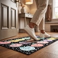 thumbnail image 7 of Dmlowu Bathroom Rugs Macaron Cartoons Printed Bath Mat Multicolor Vintage Bathroom Non Slide Absorbent Door Mat, 7 of 7