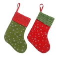 thumbnail image 1 of Mini medias navideñas, calcetín navideño con estampado de copos de nieve, para árbol de Navidad, hogar, decoración de jardín, 1 of 5