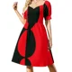 thumbnail image 2 of Vestido sin mangas con círculos, vestidos casuales, vestido de verano, vestido de mujer coreana., 2 of 7