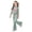 Light Green, variant on Gaexia Girls 2 Piece Set,Girls Casual Fashion Outfit With Bow Short Sleeve Top and Long Pants for Play and Daily Wear Fashion Clothes,12-13 Years