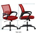 thumbnail image 2 of QRKD Office Chair, Ergonomic Upgraded Desk Chair, Executive Swivel Computer Chair with Lumbar Support for Home, Office(Red), 2 of 8