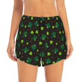 thumbnail image 2 of Goofa St. Patrick's Day8 Printed Women 2 in 1 Running Shorts,Quick Dry Athletic Workout Shorts,High Waisted Athletic Shorts with Liner Pockets-, 2 of 9