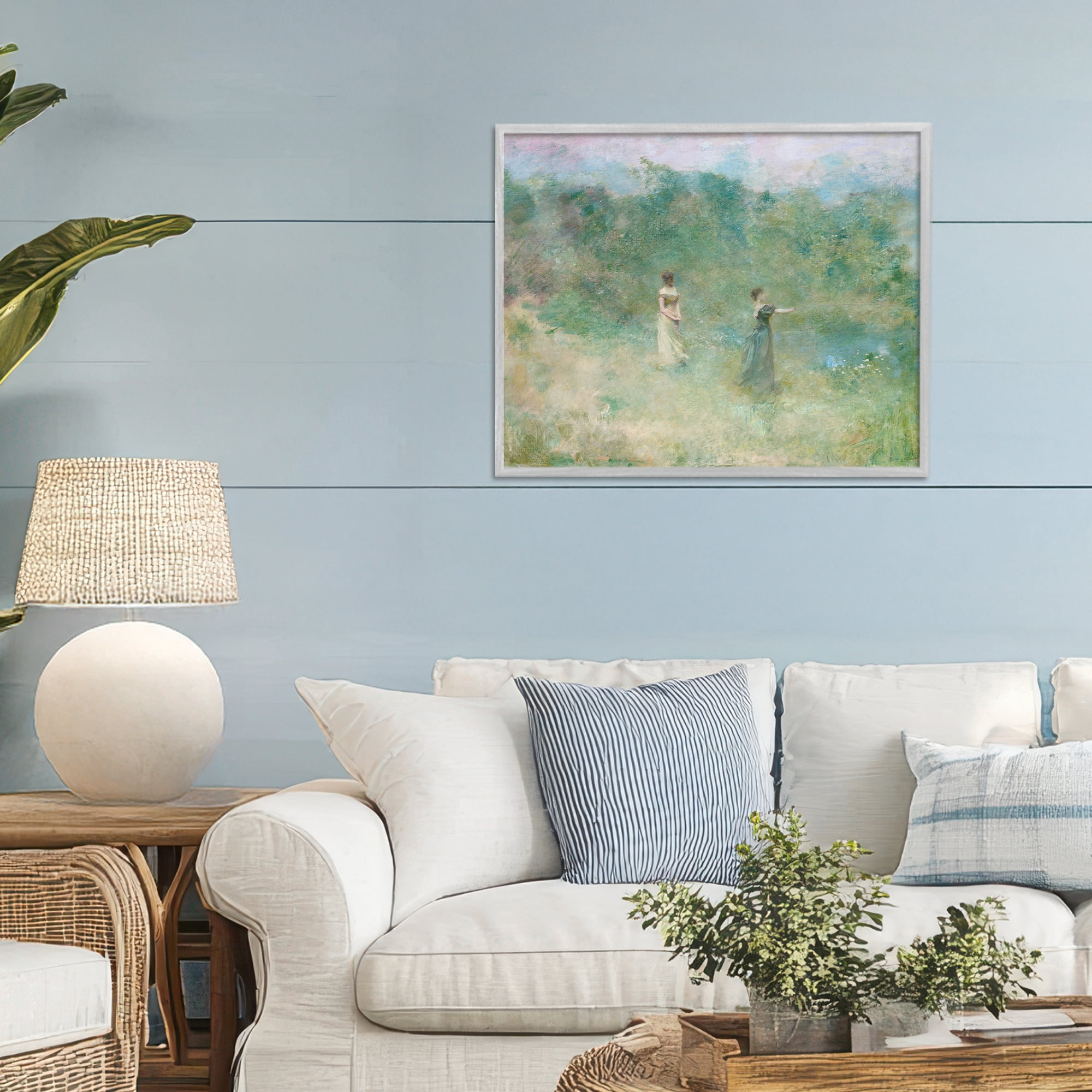 Stupell Industries Vintage Summer Fishing Ladies Gray Framed Giclee Art, design by Wild Apple Portfolio