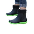 thumbnail image 3 of Fangasis Womens Rain Boots Comfort Work Shoe Slip On Garden Shoes Kitchen Non-Slip Green(Men, with Plush Lining) 10, 3 of 5