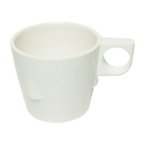 Excellante Milestone ivory melamine dinnerware collection 3.25 inch 7 oz stacking cup, comes in dozen