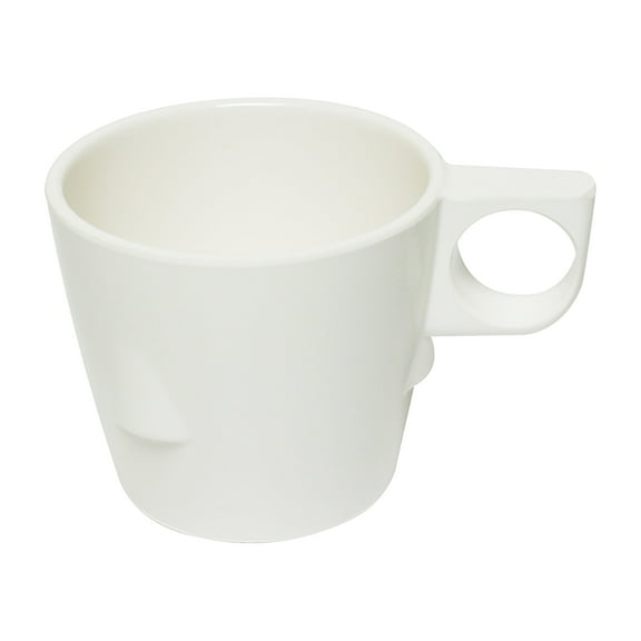 Excellante Milestone ivory melamine dinnerware collection 3.25 inch 7 oz stacking cup, comes in dozen