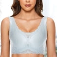 thumbnail image 2 of Sports Bra for Women Comfortable Bras for Women Summer New Seamless Sexy Lace Bra Gathered Women's Detachable Chest Pad Vest Style Sports Underwear Women, 2 of 5