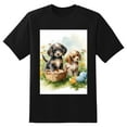 thumbnail image 2 of Plus Size Shirt for Women Black Tops for Women Short Sleeves Shirt for Women Puppy T Shirt Crewneck Shirt for Women XL, 2 of 5