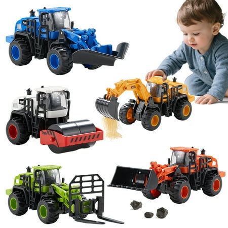Dimoarch Construction Trucks Toys for Boys 3 4 5 6 Years Old, Kids Friction Powered Trucks Vehicles Sandbox Beach Excavator Toys for Boys, Birthday Gift for Toddlers