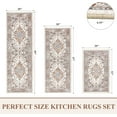 thumbnail image 3 of Kitchen Rugs and Mats, Yamaziot Kitchen Rug and Runners Set of 3 for Farmhouse Floor, Washable Non Slip Runner Rug for Hallway Laundry Room Carpet, 20"x32"+20"x47"+20"x59", 3 of 5