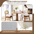 thumbnail image 2 of Chair Cushions for Dining Chairs Set of 4,3.5" Thick Kitchen Table Chair Pads with Ties,Non Slip Backing and Covers, Seat Cushion for Dining Room,Bar,Patio Chairs,16"X16"X3.5",Beige, 2 of 18