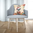 thumbnail image 3 of Merry Christmas Santa Schnauzer Scarf Twinkling Lights Xmas Holiday Pillow Cushion Double Sided Miniature Schnauzer Dog Lover Throw Pillow - 00022, 3 of 4