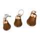thumbnail image 1 of Campanas navideñas, juego de 3 campanas de metal rústicas de estilo campestre vintage, vaca colgante navideña para campanas navideñas, campanas gigantes de latón M6S0, 1 of 6