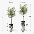 thumbnail image 4 of Artificial Tree in Contemporary Planter, Fake Olive Silk Tree for Indoor and Outdoor Home Decoration - 60" Overall Tall (Plant Pot Plus Tree), 4 of 5