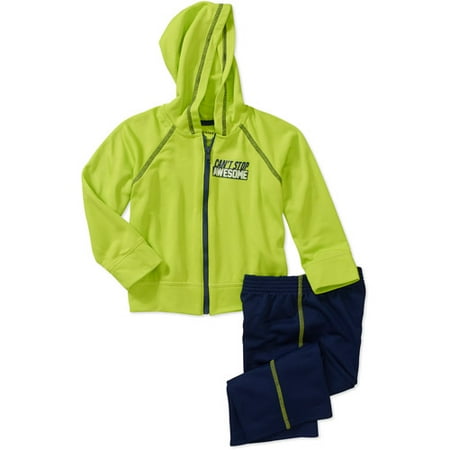 Healthtex Baby Boys' 2 Piece Microtec Fleece Hoodie and Pant Set