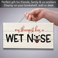 thumbnail image 3 of CounterArt "My Therapist Has A Wet Nose" Decorative Slatted Pallet Wood Sign 12" by 6", 3 of 7