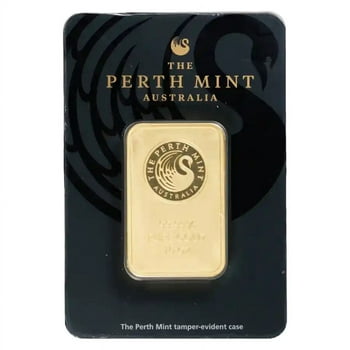 10 oz Gold The Perth Mint Bar w/ Assay Card