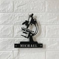 thumbnail image 3 of Handmadetneonsign Custom Scientist Microscope Metal Wall Art LED Light - Personalized Biologist Name, 3 of 4