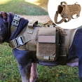thumbnail image 3 of Policía táctica militar perro arnés servicio canino Nylon servicio Marrón M Zulema chaleco de arnés para perros, 3 of 8