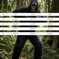 thumbnail image 3 of BMYJ Gorilla Themed Plush Jumpsuit with Head Cover, Realistic Animal Themed Outfit for Boys Girls, Fuzzy Jumpsuit for Holiday Dress Up Events (Black, 9-10 Years), 3 of 5