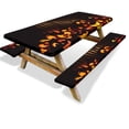thumbnail image 2 of Ganfancp Cubremesa Picnic con Funda Beachss Set Tres Piezas Mantel Traje Elástico Paño Asiento Mesa Camping Paño Mantel Impermeable Exterior Ofertas y Liquidaciones Juego de Tres Fundas para Sillas, 2 of 6
