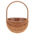 thumbnail image 3 of Rectangular Easter Basket Weaving Easter Storage Holder Mini Handcraft Basket Ornament Party Decor with Handle, 3 of 3