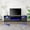 Black, variant on MELLCOM 80" Fireplace TV Stand, Entertainment Center with 16 Color Led Lights and 12 Flame Fireplace Insert Heater, TV Console for TVs up to 90" for Living Room, Black