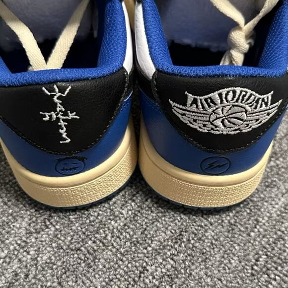 Men's Air Jordan 1 Low Travis Scott x Fragment Design - Black/Blue